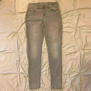 Old Navy grey mid rise stretch skinny jeans